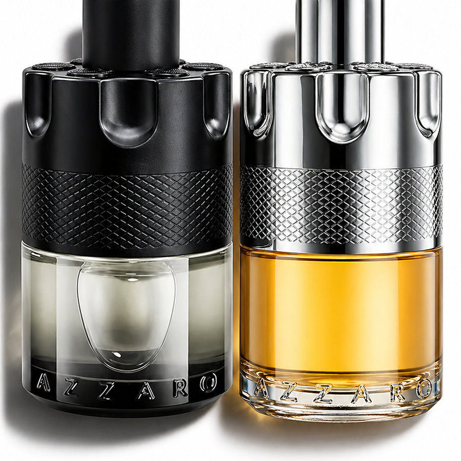 Azzaro Wanted & Azzaro Wanted By Night Perfume Combo for Men 100ml Each