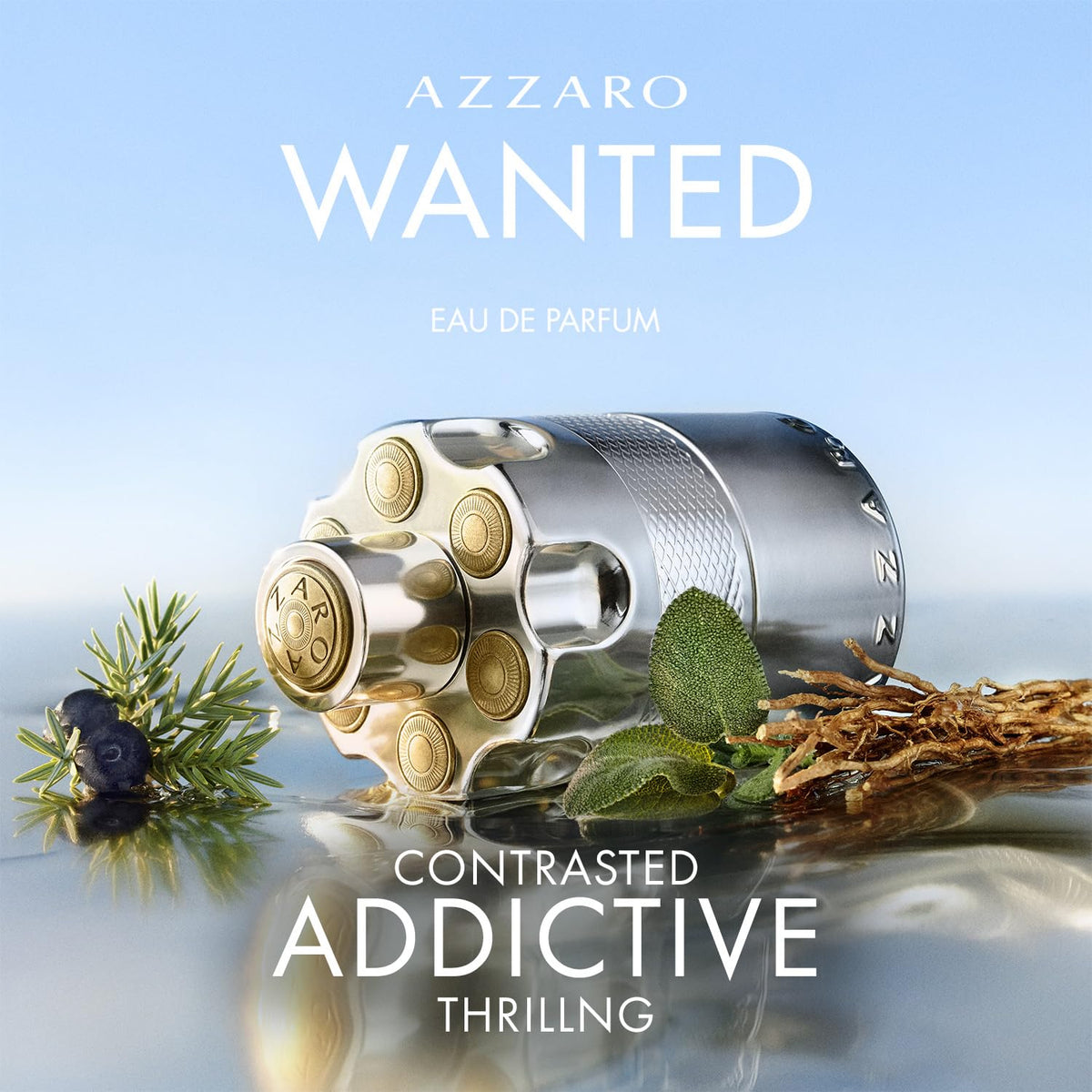 Azzaro Wanted Eau de Parfum - Energizing & Intense Mens Cologne - Woody, Aromatic & Spicy Fragrance